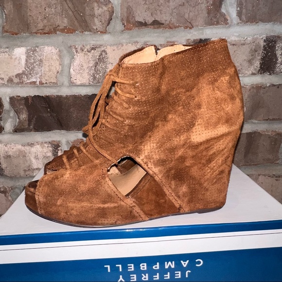 Suede Brown Heels - Picture 5 of 8